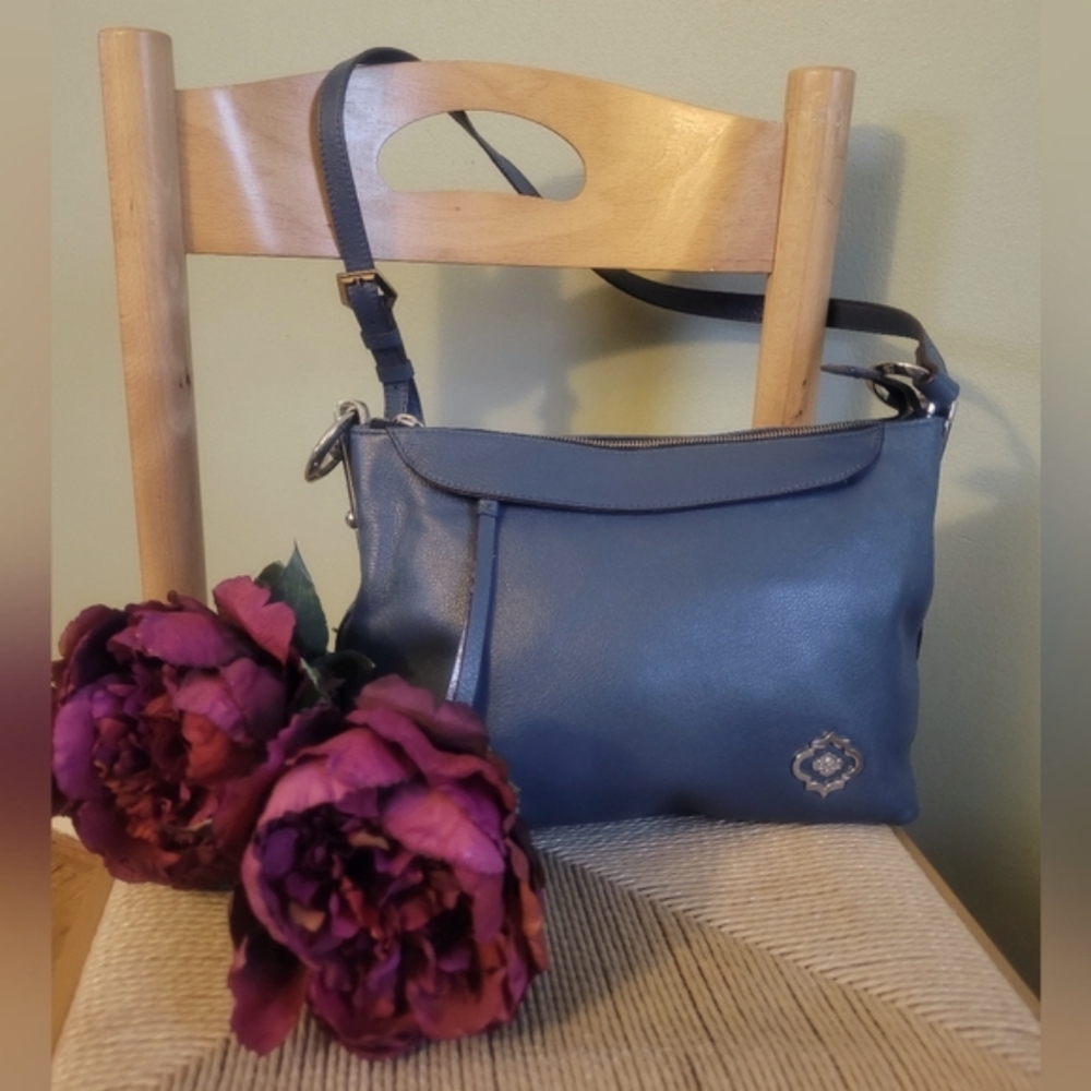ORYANY leather blue crossbody bag